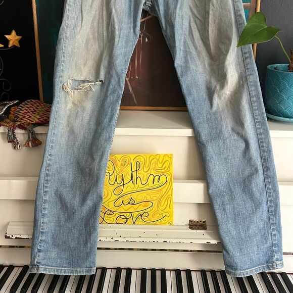 Fifty five Diesel Stylish Light Blue Men's Skinny Jeans 32 4 Button Fly - Picture 14 of 16